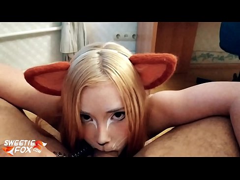 ❤️ Kitsune engole a piça e o esperma na boca ❌ Porno real em nós ❤